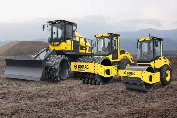 BOMAG rollers and soil compactors supplied by QuoteMeHire for plant and machinery hire across construction, roadworks and large civil engineering projects in the UK.