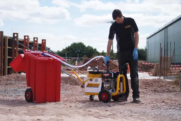 Diesel Buddy 70 litre bunded diesel tank with hand pump, hose and nozzle for mobile refuelling